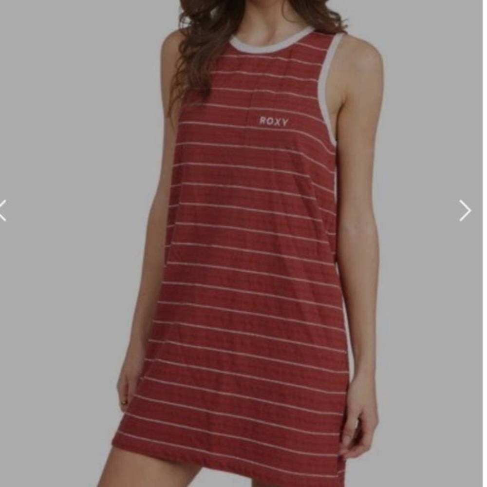 Roxy Striped Tank Dress EUC